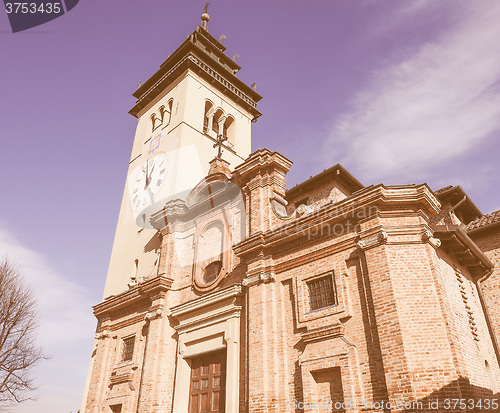 Image of San Giorgio church in Chieri vintage