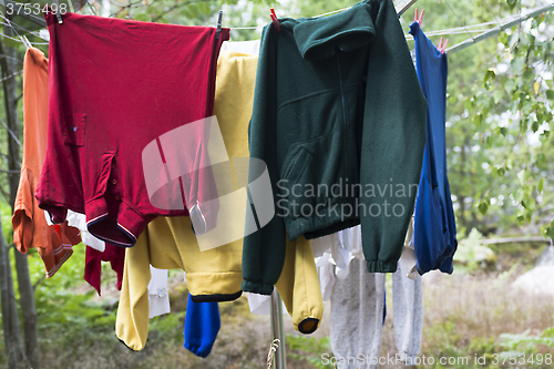 Image of drying clothes