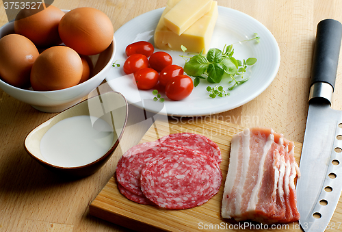 Image of Ingredients of Omelet