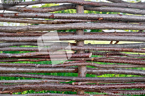 Image of Fence wicker willow