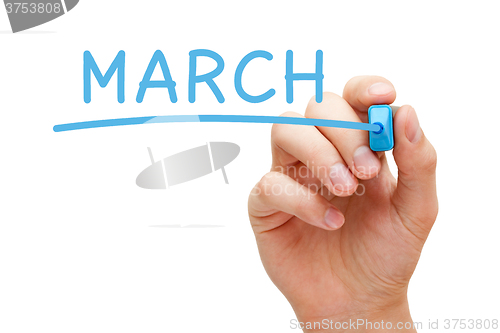 Image of March Hand Blue Marker