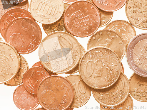 Image of  Euro coins vintage