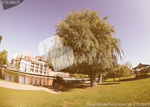 Image of River Avon in Stratford upon Avon vintage