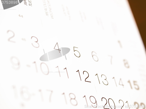 Image of  Calendar vintage