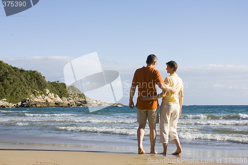 Image of Happy couple on a beach