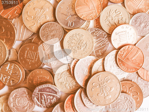 Image of  Pound coins vintage