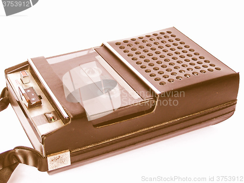 Image of  Tape cassette recorder vintage