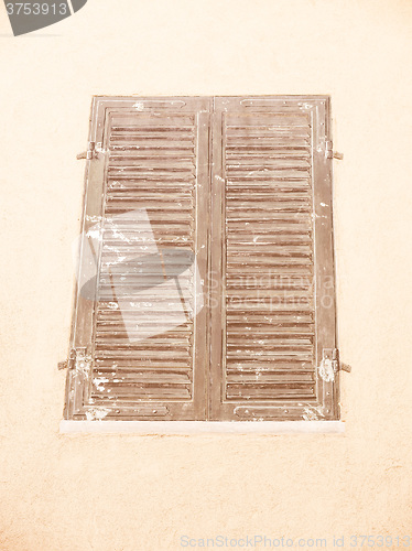 Image of  Fake painted window vintage