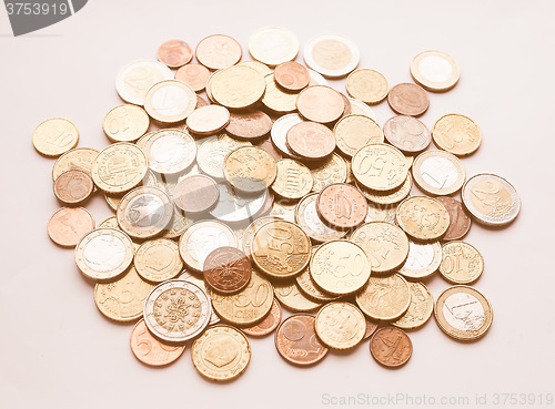 Image of  Euro coins vintage