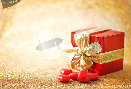 Image of presents and hearts