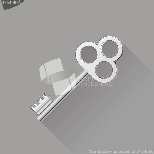 Image of Retro Silver Key