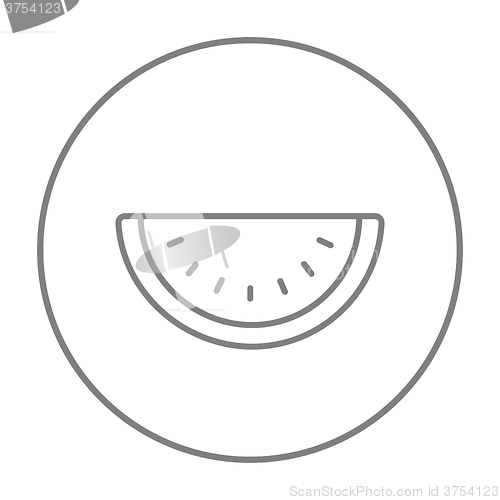 Image of Watermelon line icon.