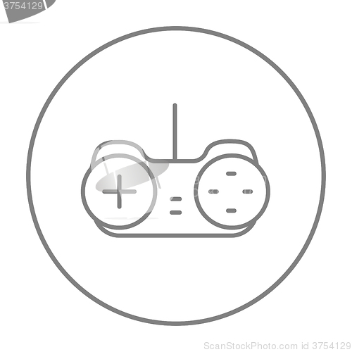 Image of Joystick line icon.