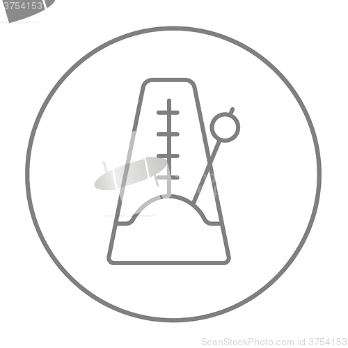 Image of Metronome line icon.