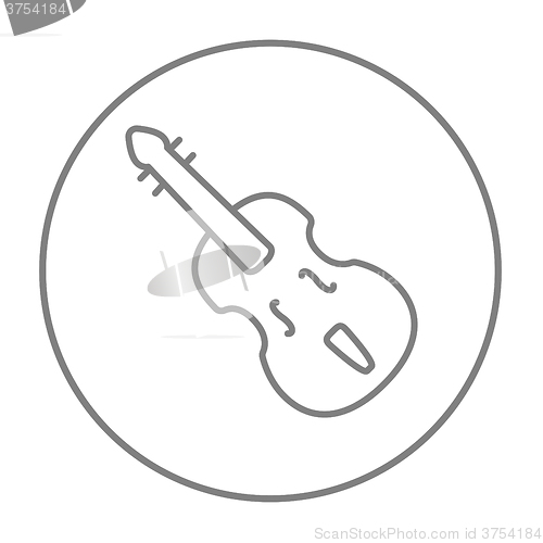 Image of Cello line icon.