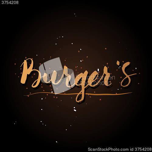 Image of Handwriting Burgers logo