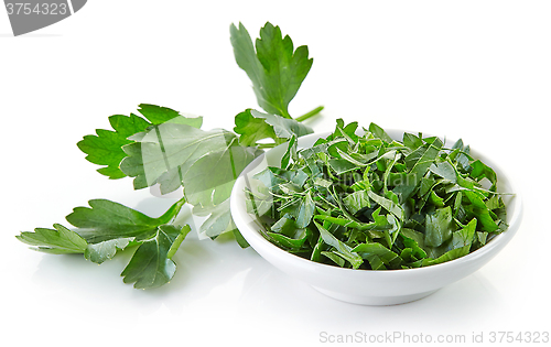 Image of chopped parsley leaves