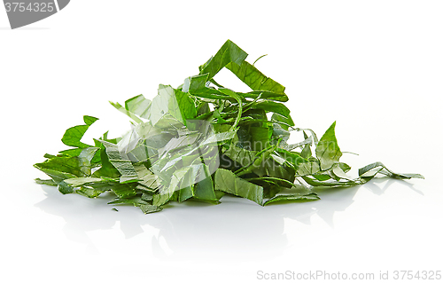 Image of heap of chopped parsley
