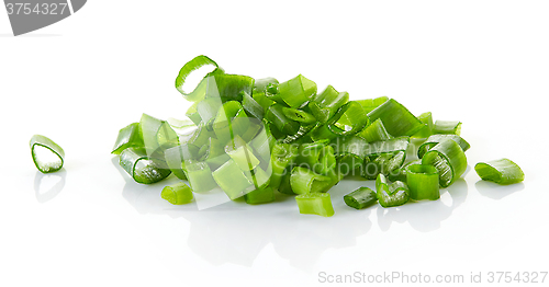 Image of chopped spring onions