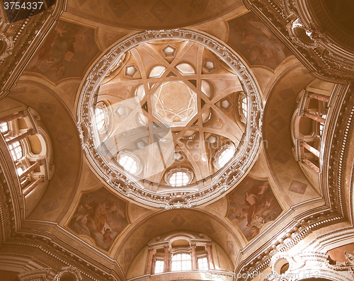 Image of San Lorenzo church, Turin vintage