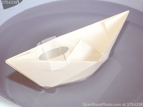 Image of  Paper boat vintage