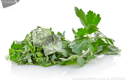 Image of chopped parsley leaves