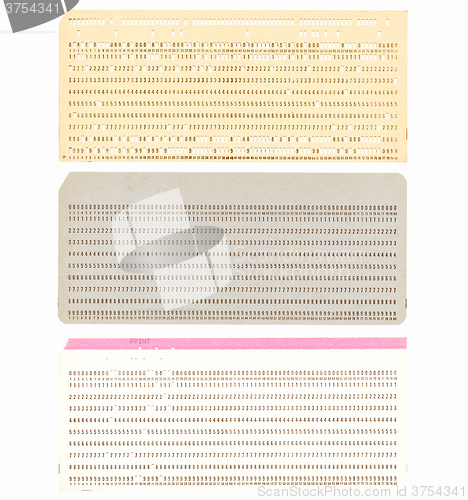 Image of  Punched card vintage