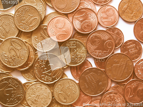 Image of  Euro coins vintage