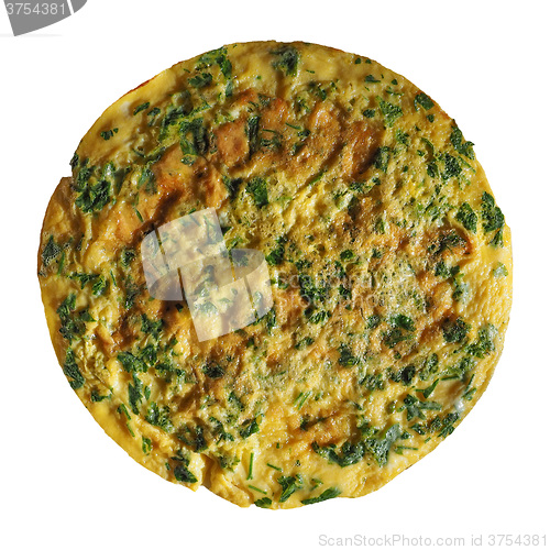 Image of Parsley cilantro omelette