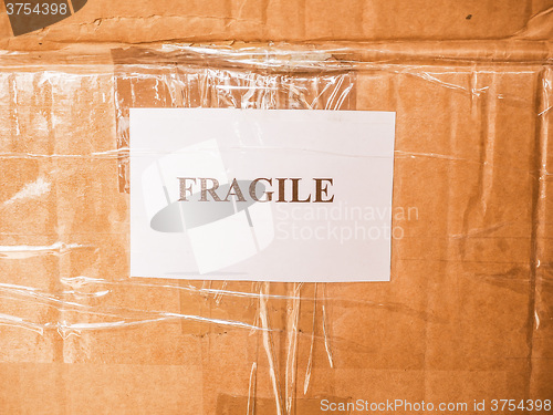 Image of  Fragile sign vintage