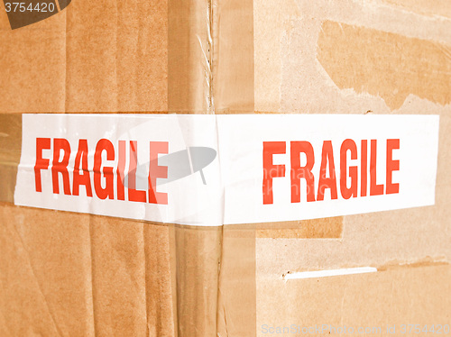 Image of  Fragile picture vintage