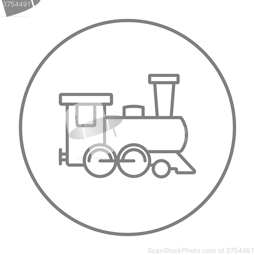 Image of Train line icon.