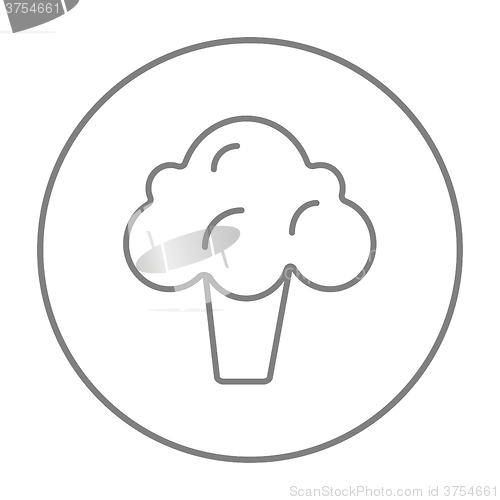 Image of Broccoli line icon.