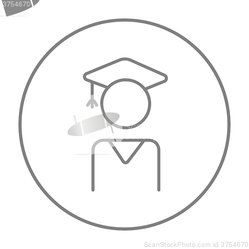 Image of Graduate line icon.