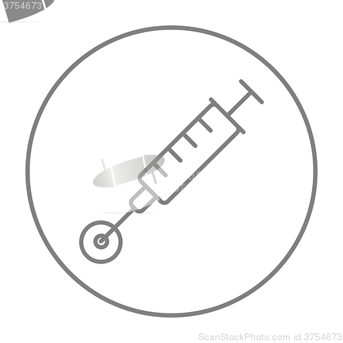 Image of In vitro fertilisation line icon.