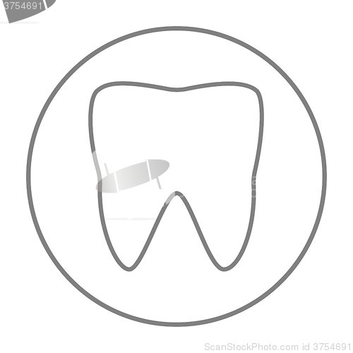 Image of Tooth line icon.