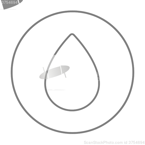 Image of Water drop line icon.