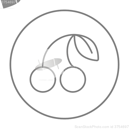 Image of Cherry line icon.