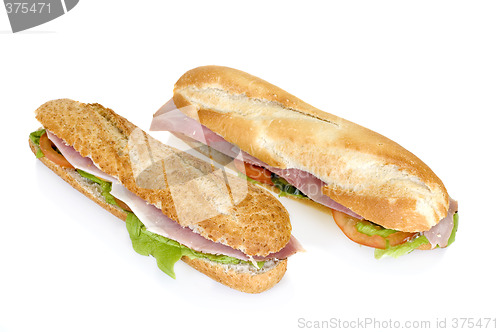 Image of Ham and cheese French bread