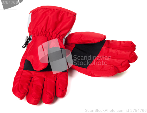 Image of Pair of winter ski gloves