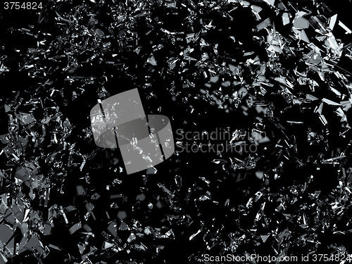 Image of shattered or cracked glass with shallow dof