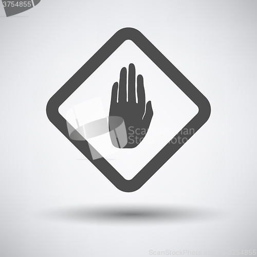 Image of Warning hand icon