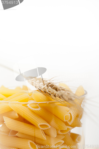 Image of Italian pasta penne with wheat