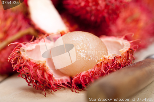 Image of fresh rambutan fruits 
