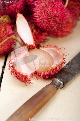 Image of fresh rambutan fruits 