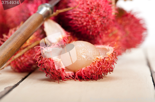Image of fresh rambutan fruits 