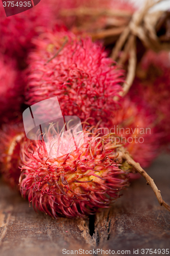 Image of fresh rambutan fruits 