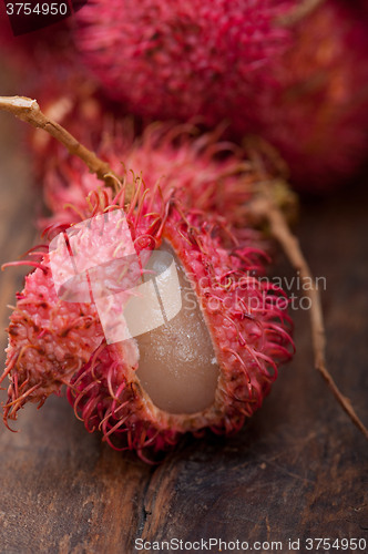 Image of fresh rambutan fruits 