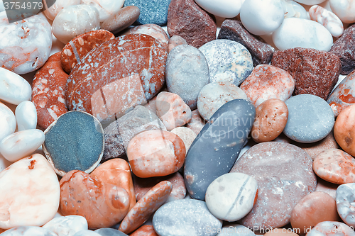 Image of Colored pebbles close-up