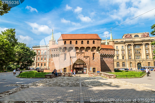 Image of Barbican in Krakow, Poland